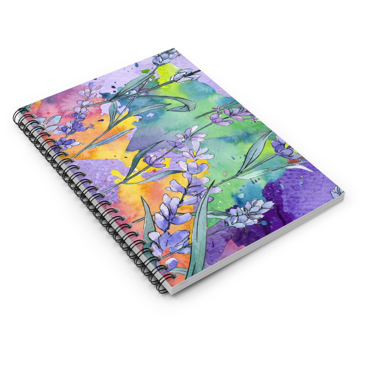 Floral Spiral Notebook – Ruled Line, 6" x 8"