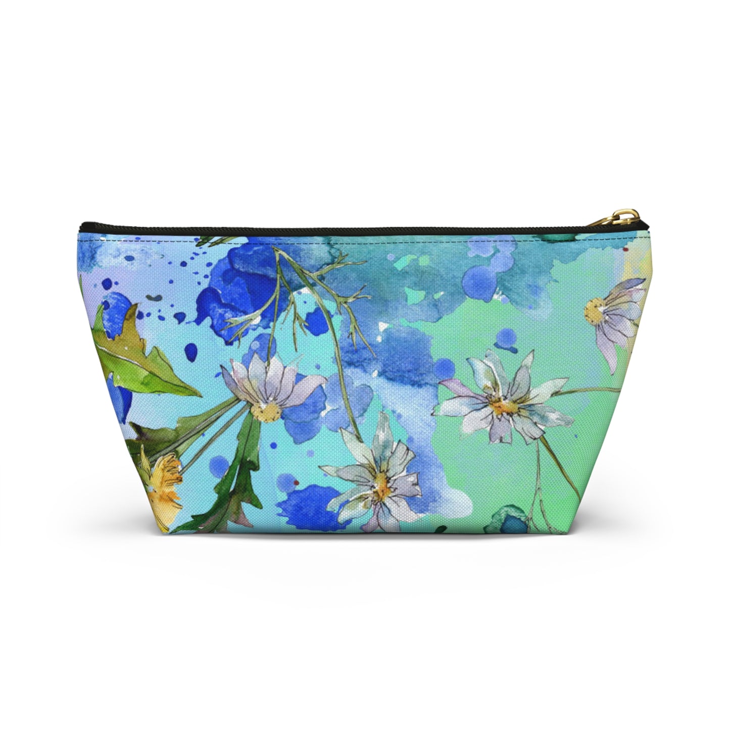Floral Accessory Pouch with T-Bottom – Elegant & Functional for Makeup, Toiletries, or Gifting