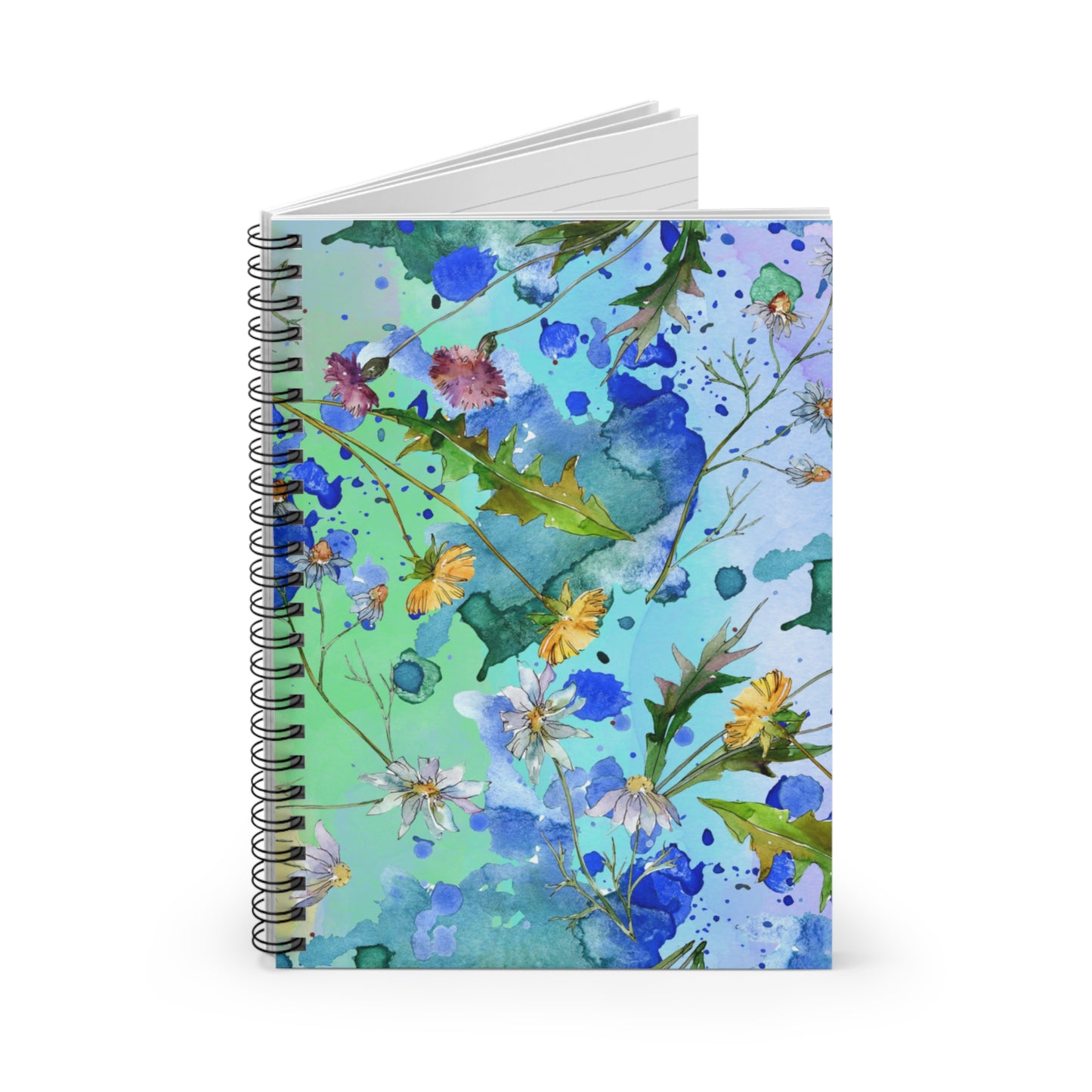 Floral Spiral Notebook – Ruled Line, 6" x 8"