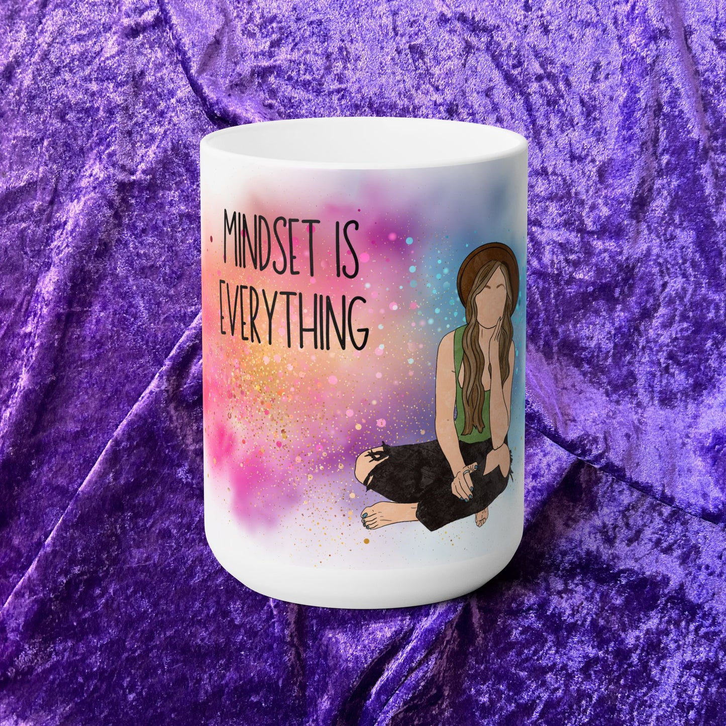 "Mindset is Everything" – 15 oz White Ceramic Mug