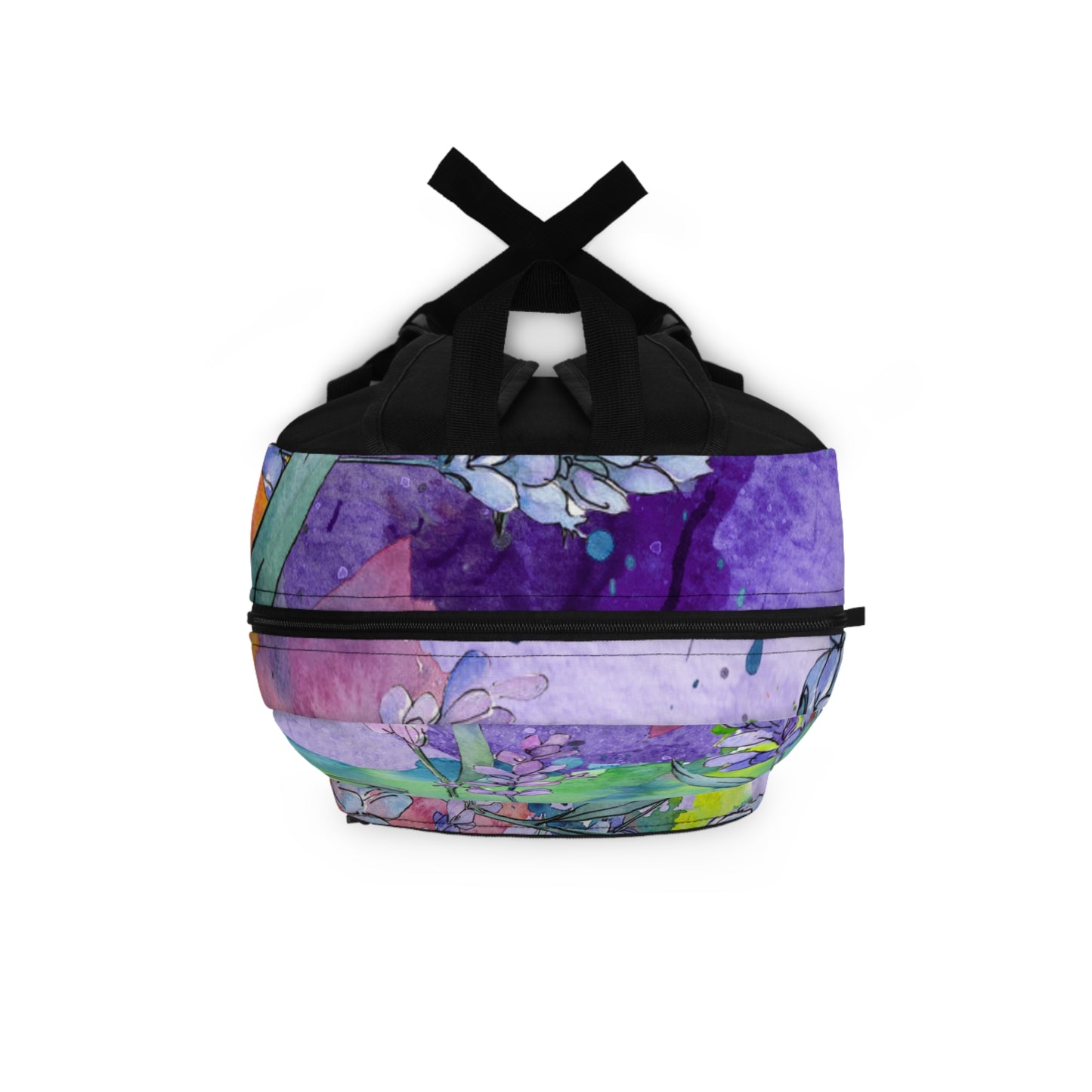 Floral Watercolor Backpack – Unique Boho Chic School & Work Bag
