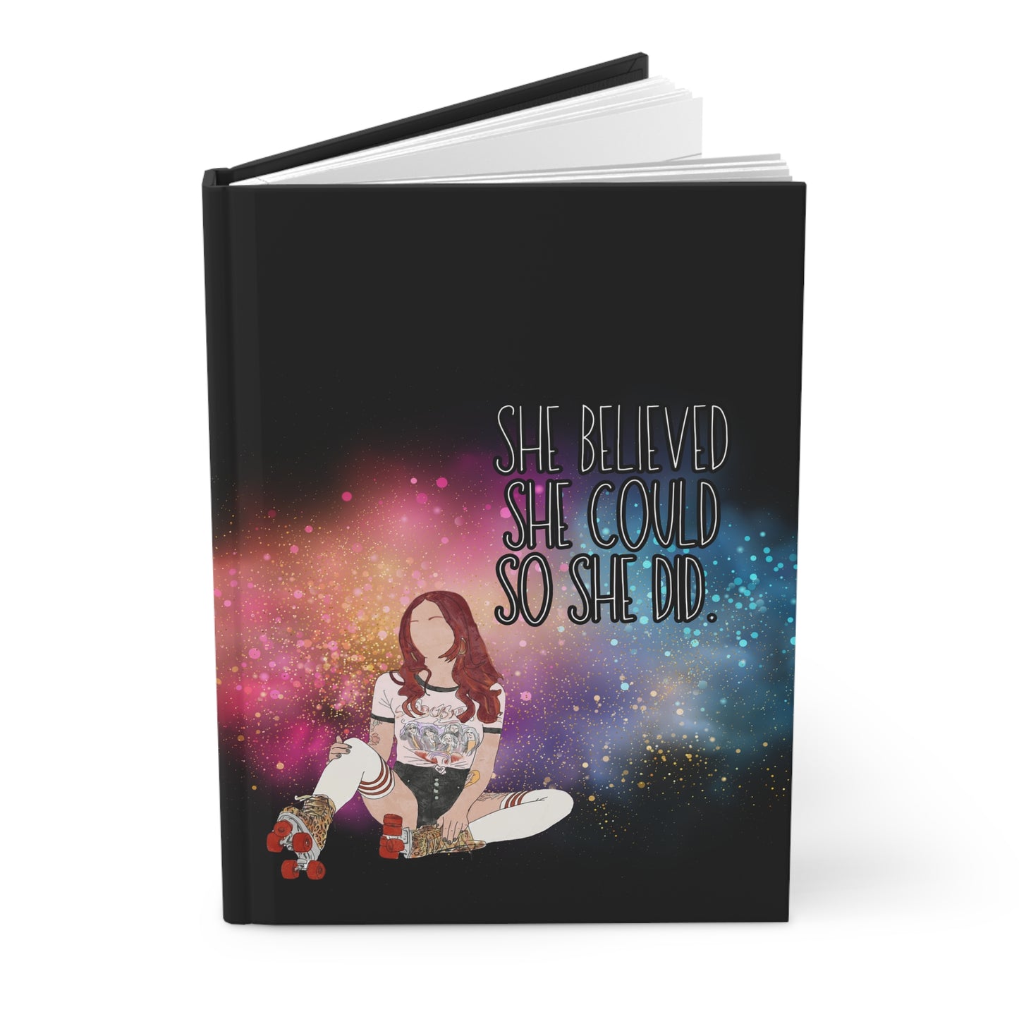 "She Believed She Could So She Did" – Hardcover Inspirational Journal for Women