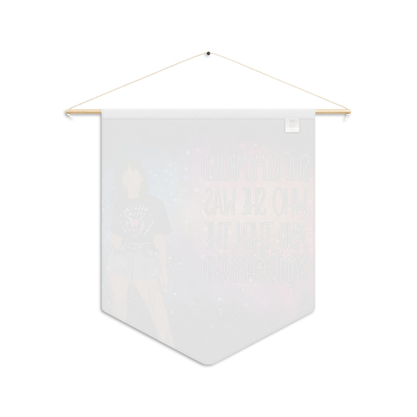 "She Remembered Who She Was and Then the Game Changed" – Inspirational Wall Hanging