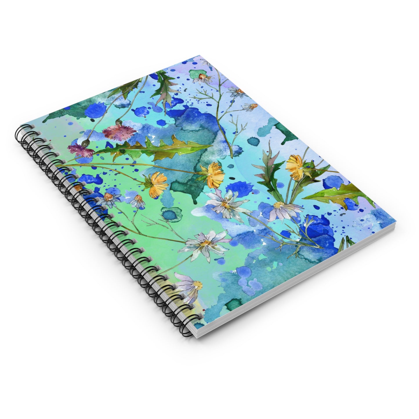 Floral Spiral Notebook – Ruled Line, 6" x 8"