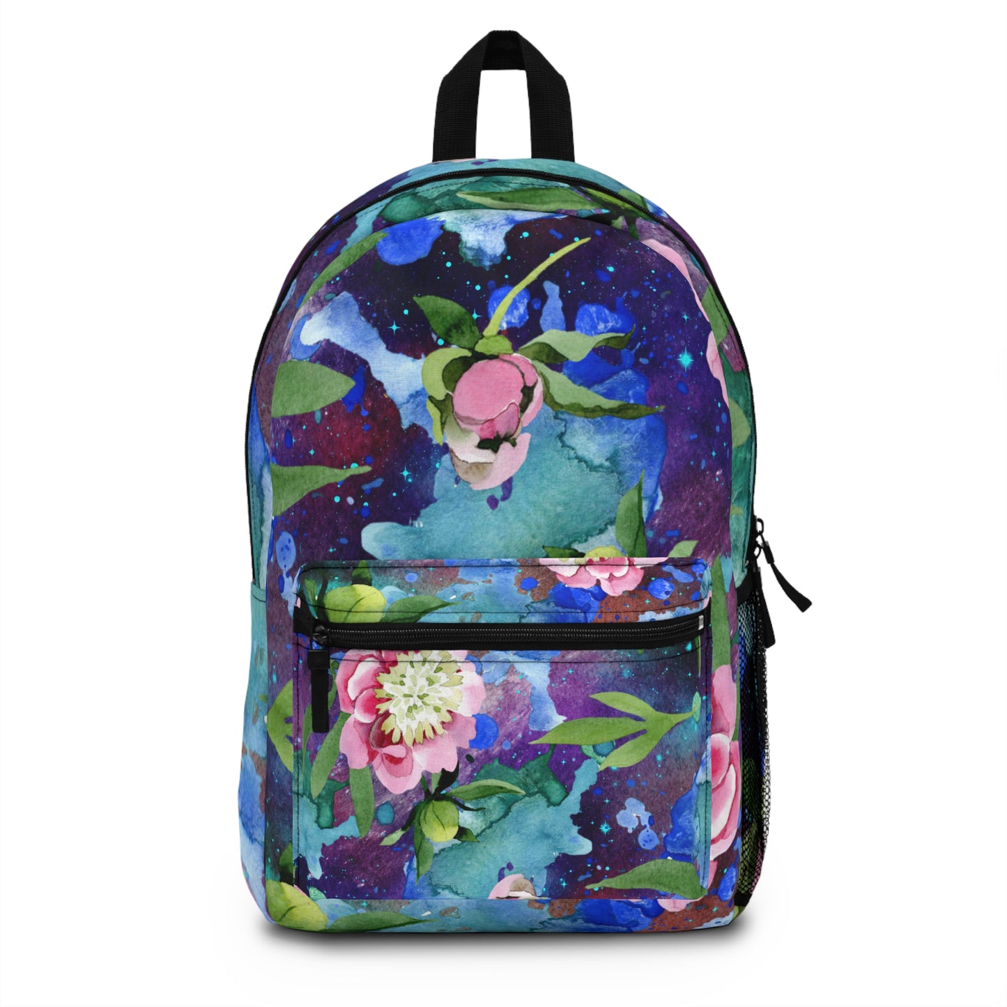 Floral Watercolor Wildflower Backpack – Boho Chic School & Work Bag