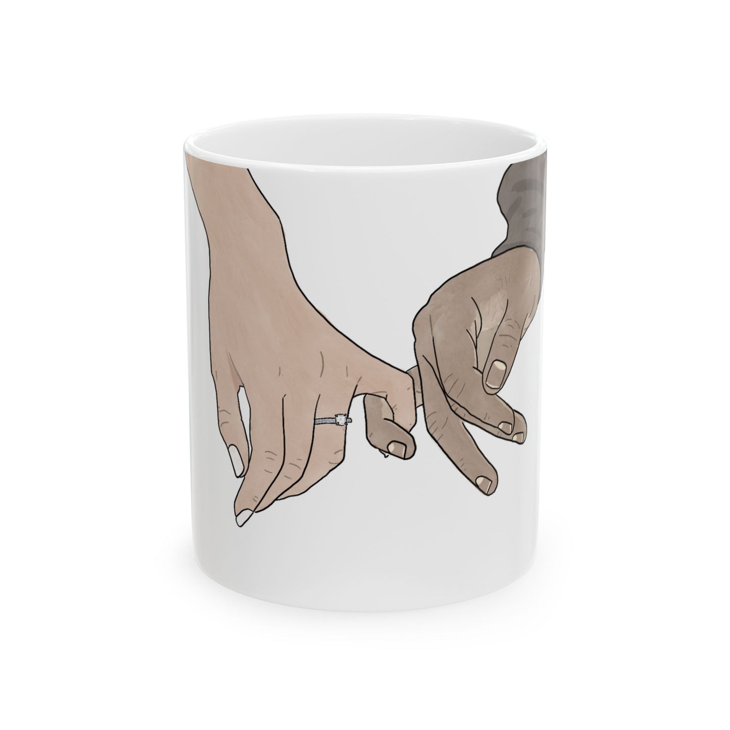 The Pinky Promise Mug – Vibrant Glossy Ceramic in 11oz