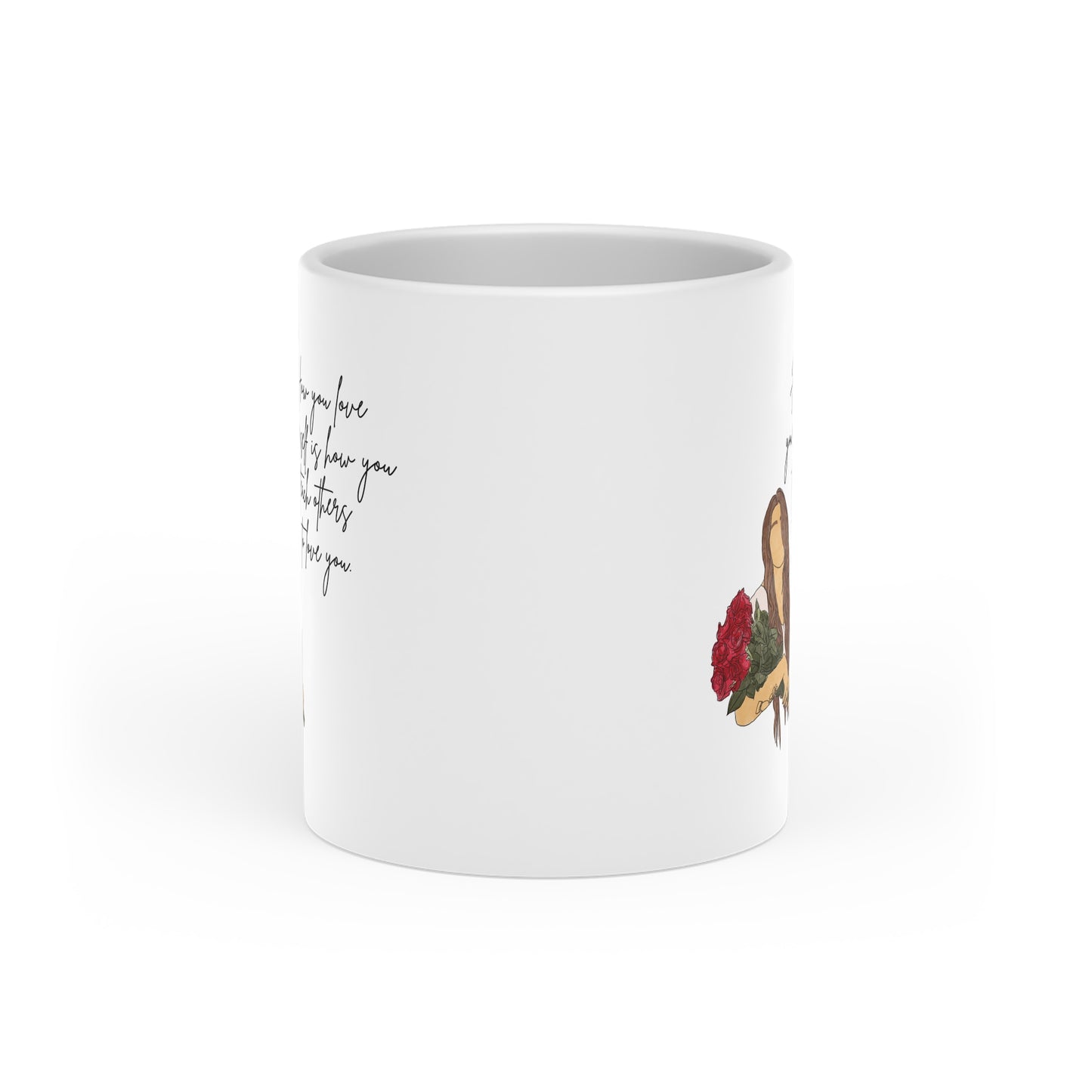 "How You Love Yourself Is How You Teach Others to Love You" – Heart Handle Mug