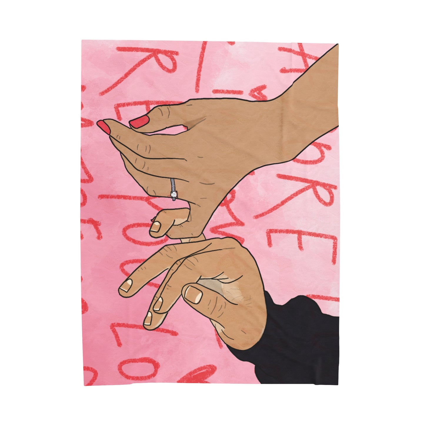 Pinky Promise "Love You More" Blanket – Soft, Cozy, and Perfect for Couples