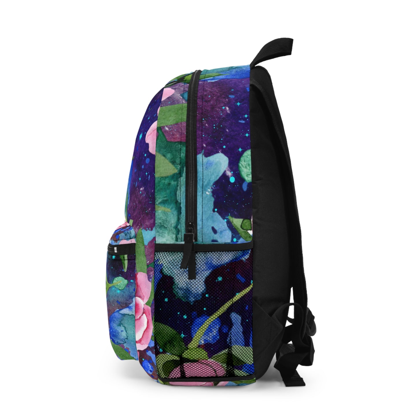 Floral Watercolor Wildflower Backpack – Boho Chic School & Work Bag