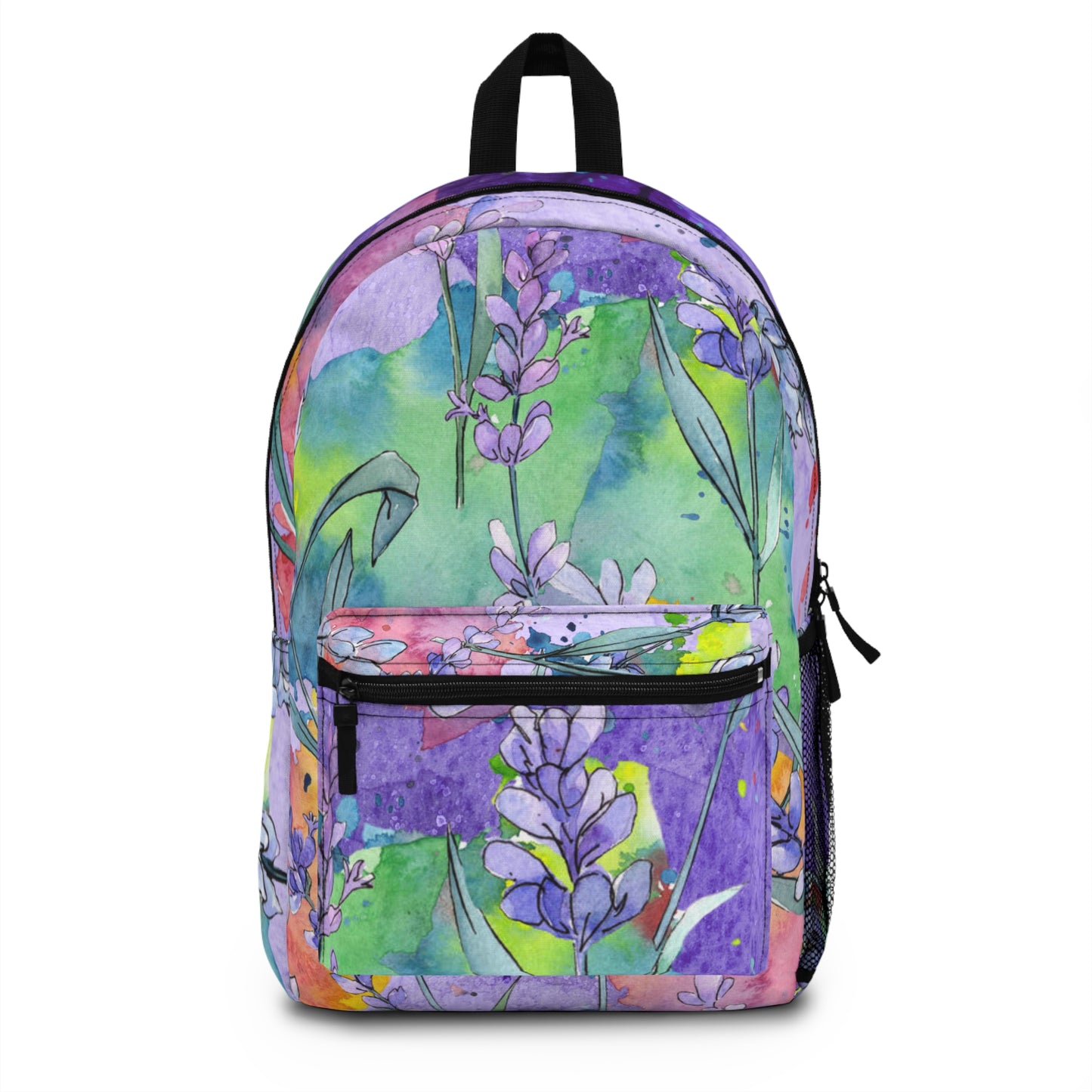 Floral Watercolor Backpack – Unique Boho Chic School & Work Bag