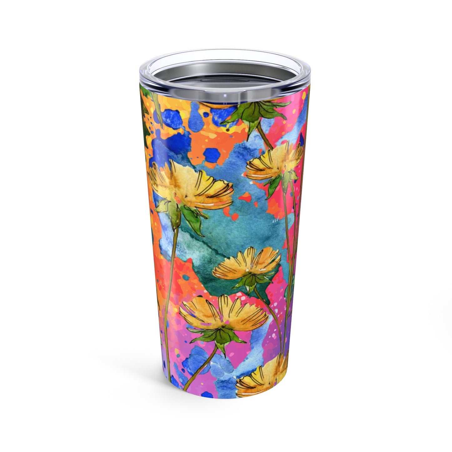 Colorful Wildflower Floral Tumbler – 20oz Vacuum Insulated Stainless Steel