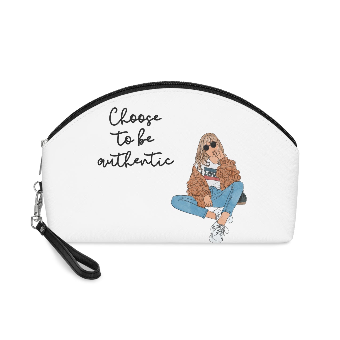 Makeup & Toiletries Bag – "Choose to Be Authentic"