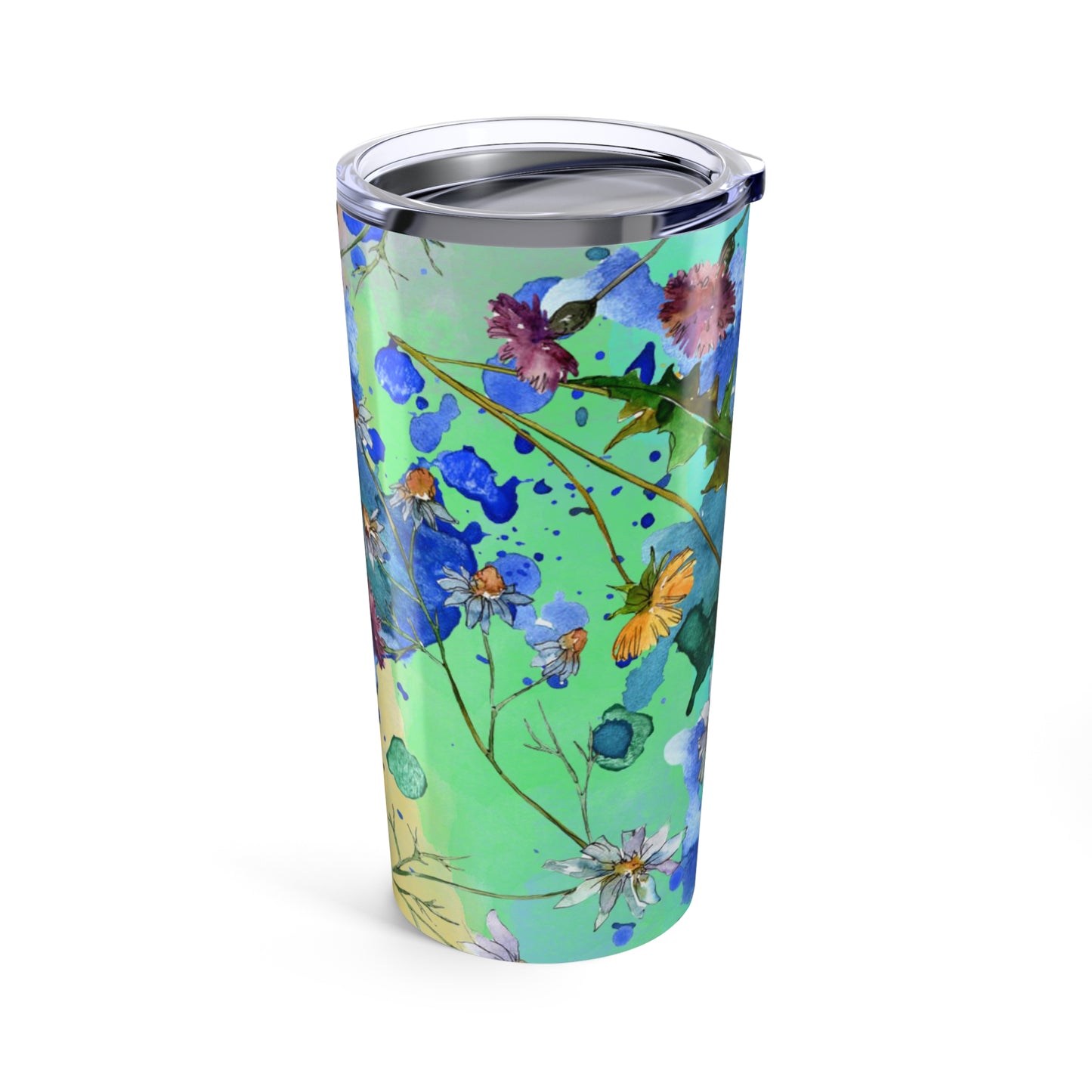Floral Watercolor Tumbler – 20oz Stainless Steel Insulated