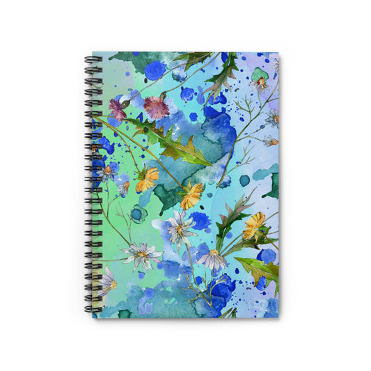Floral Spiral Notebook – Ruled Line, 6" x 8"