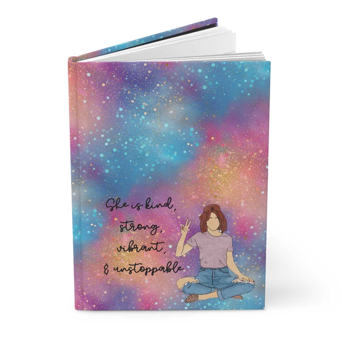 "She Is Kind, Strong, Vibrant, & Unstoppable" – Hardcover Inspirational Journal for Women