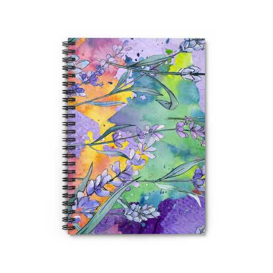 Floral Spiral Notebook – Ruled Line, 6" x 8"